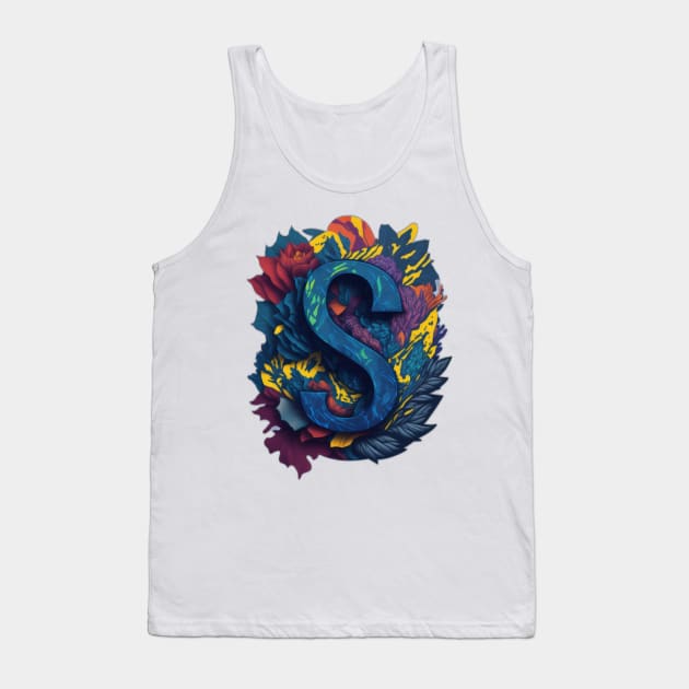 Alphabet S Tank Top by design19970